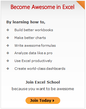 Join Excel School & Become Awesome in Excel