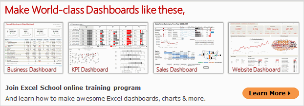 Learn How to make Excel Dashboards - Join Excel School