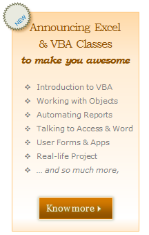 Announcing Online VBA Classes from Chandoo.org, Please Join Today